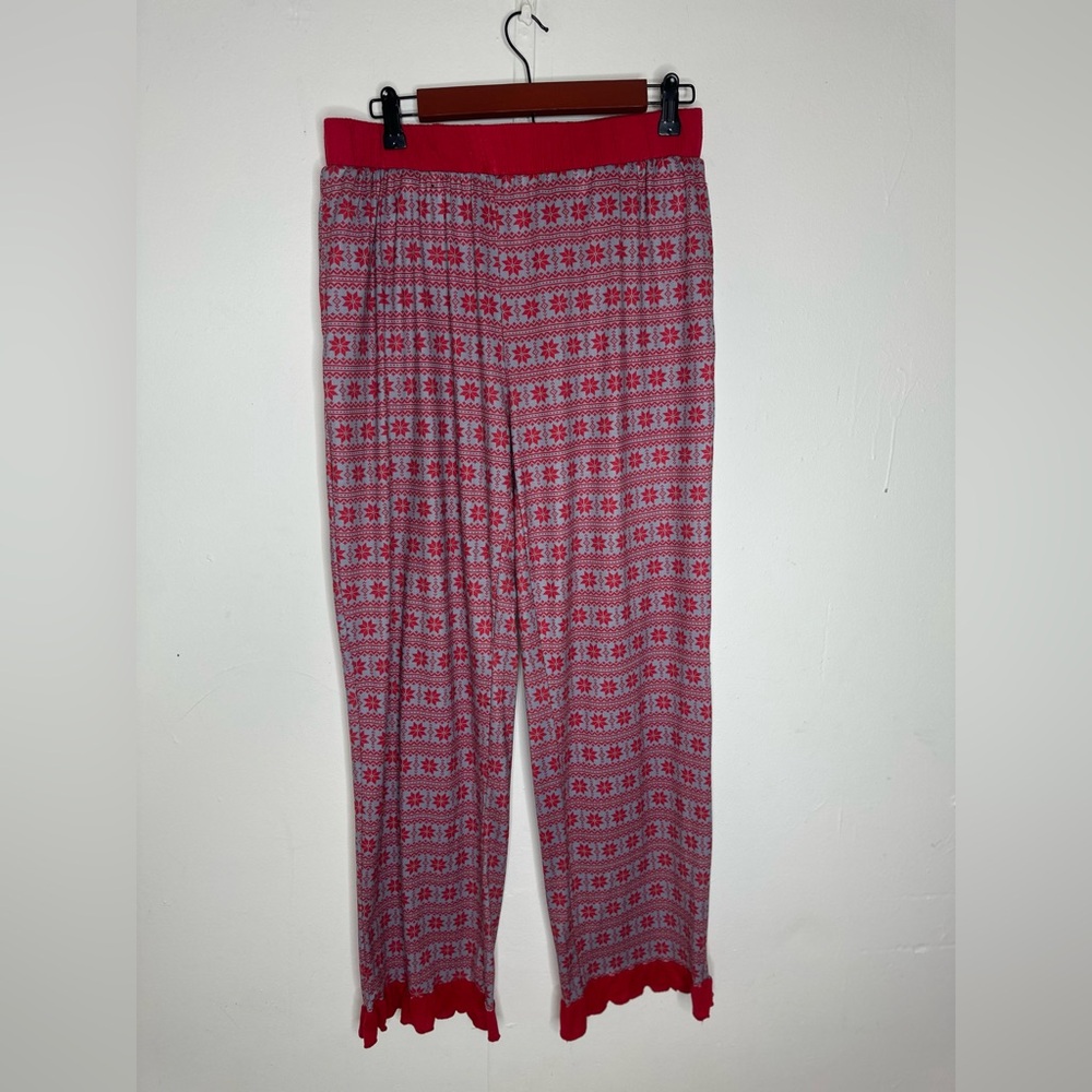 Simply Southern Poinsettias Print Christmas Pajama Pants